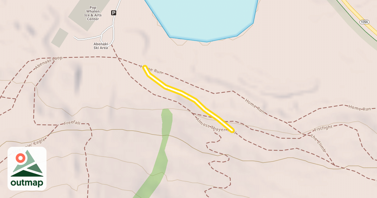 Map of Almost Thayer Trail