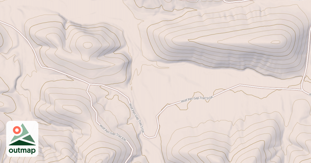 Map of STANDING ROCK SPUR