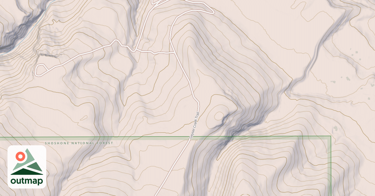 Map of GEYSER CREEK