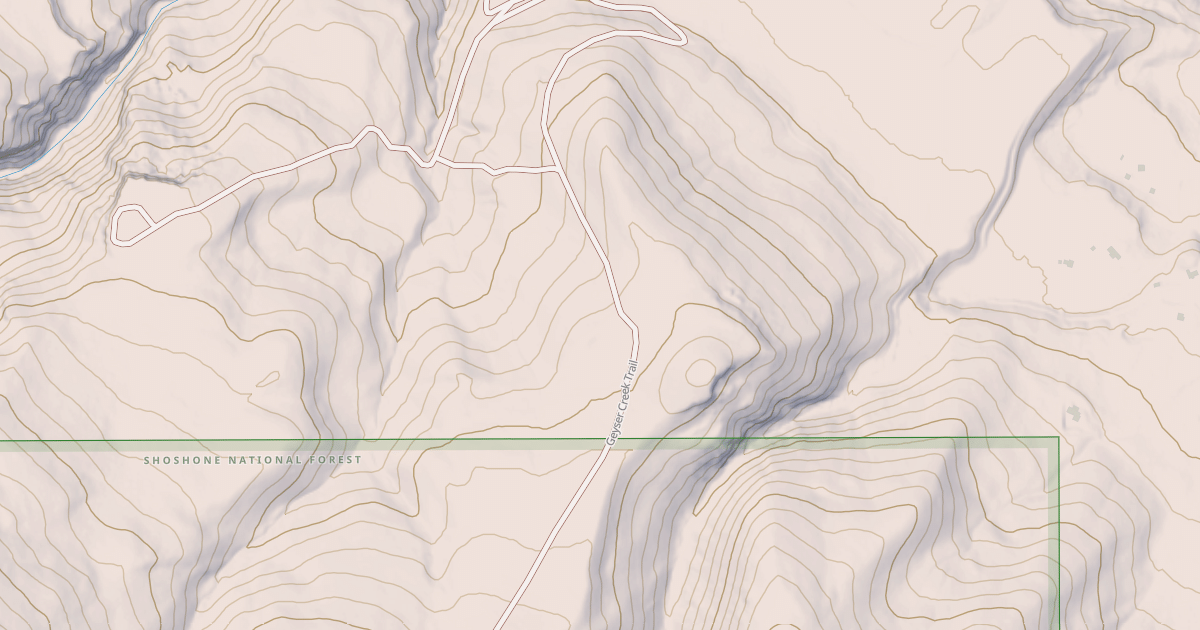 Map preview of GEYSER CREEK