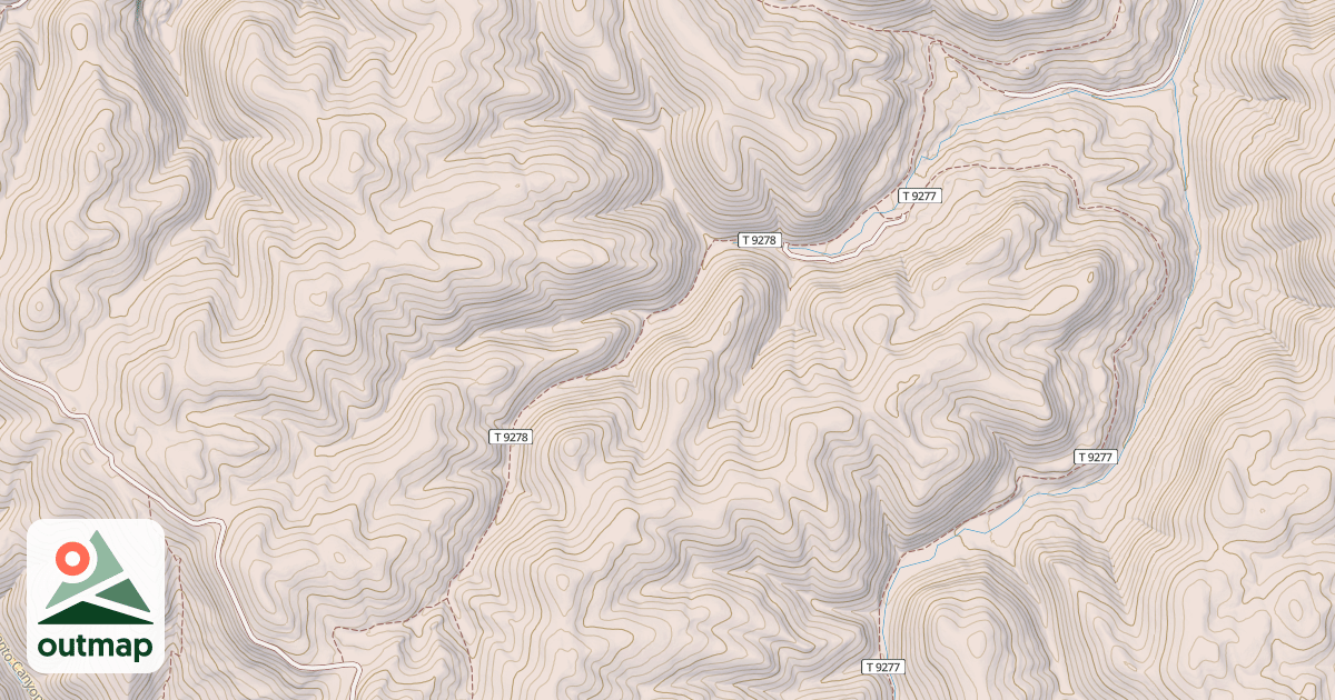 Map of UPPER WILLS CYN