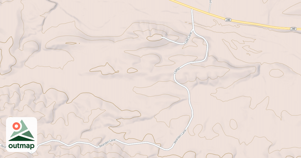 Map of BEARDON MOUNTAIN