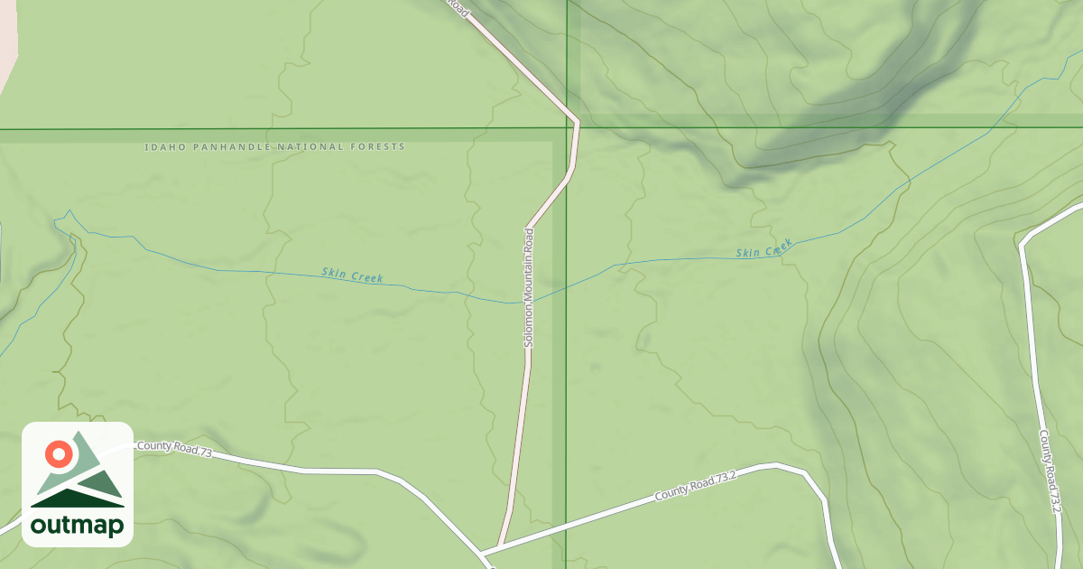 Map of SOLOMON MOUNTAIN