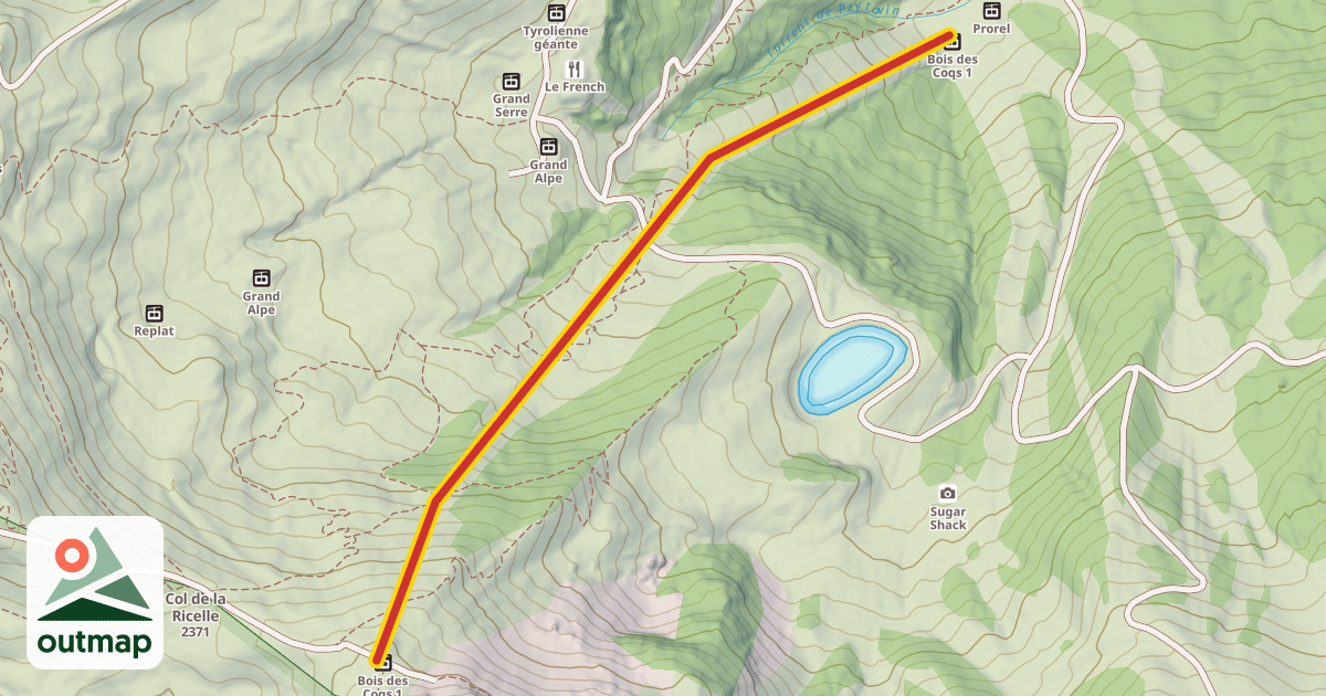 Map of Bois des Coqs 2