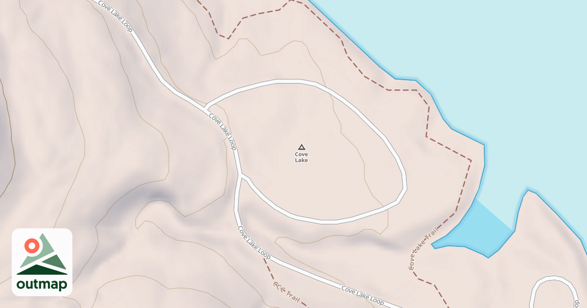 Map of COVE LAKE C.G. A