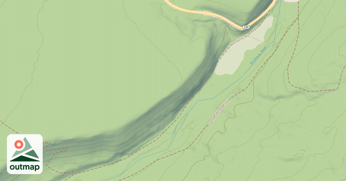 Map of Hickory Run State Park Trails