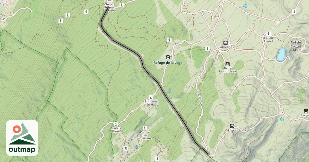 Map of Les Asters