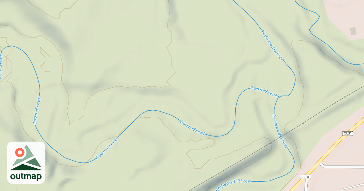 Map of Shady Oaks Native Prairie Adventure Trails