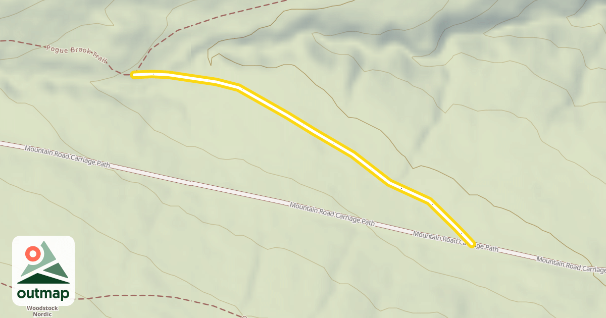 Map of Pogue Brook Trail