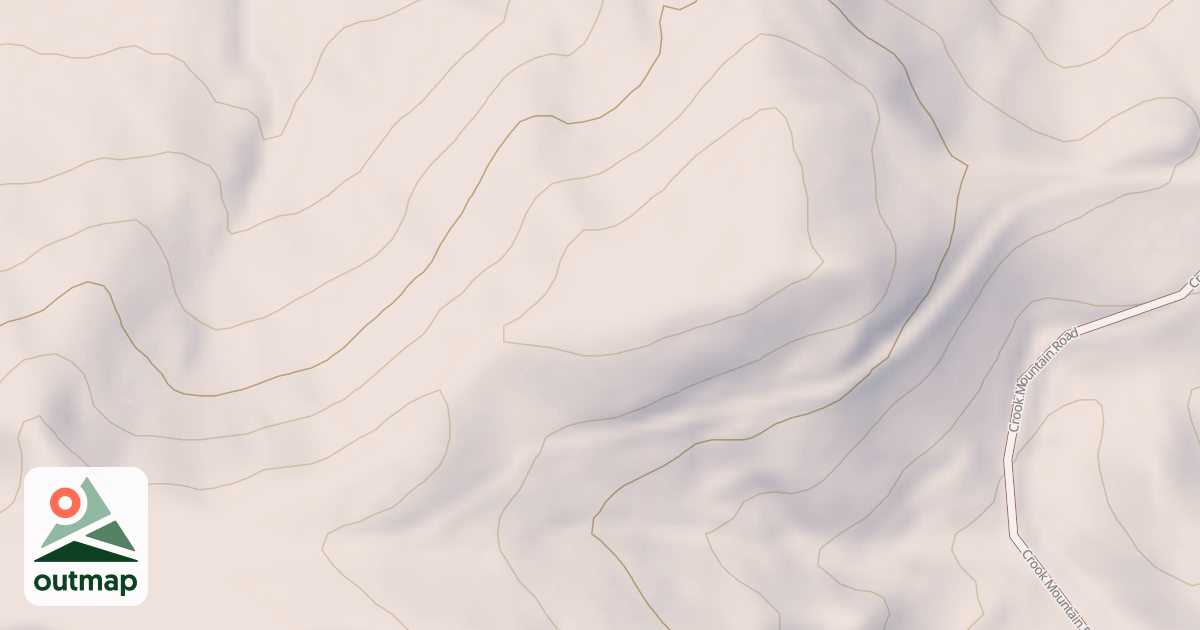 Map of CROOK MOUNTAIN BR 1A