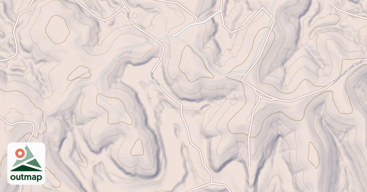 Map of BOWL TRAIL NORTH
