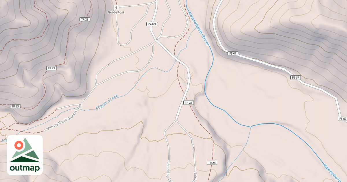 Map of STANDING INDIAN  LOOP E
