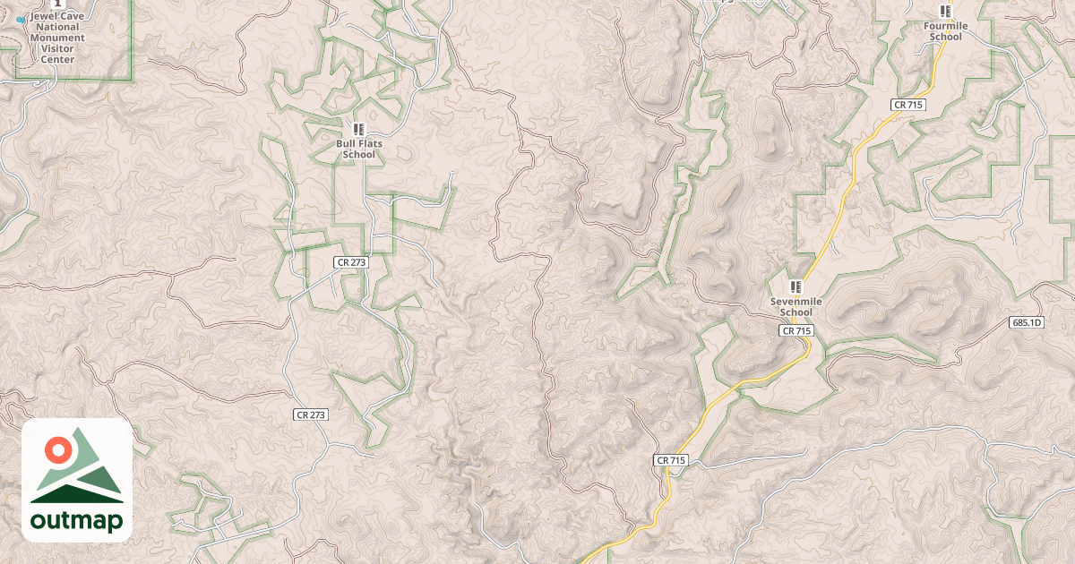 Map of GRIFFIS CANYON