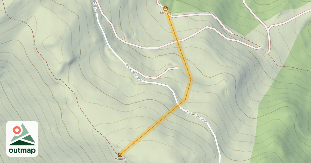 Map of Freeride la Mouille