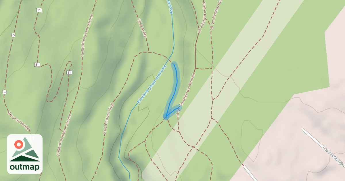 Map of 13 L'Enduro Sud