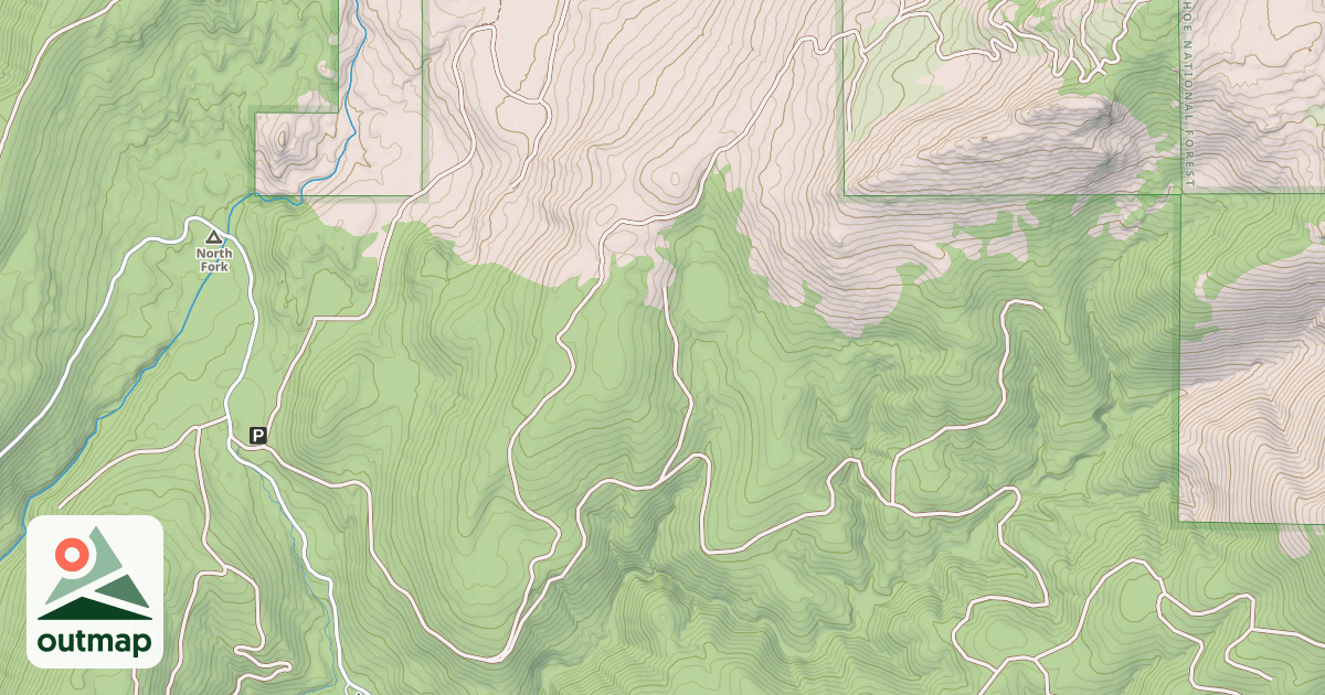 Map of BLACK MOUNTAIN