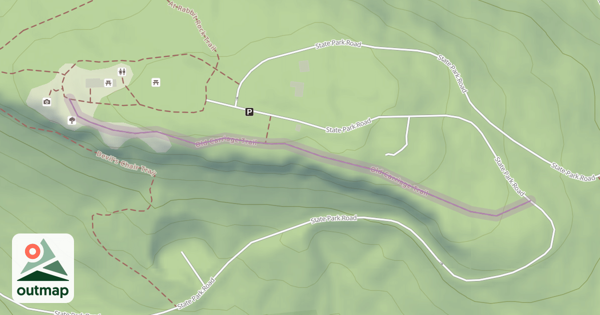 Map of Old Carriage Trail
