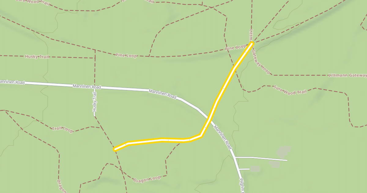 Map preview of Tecumseh's Trail