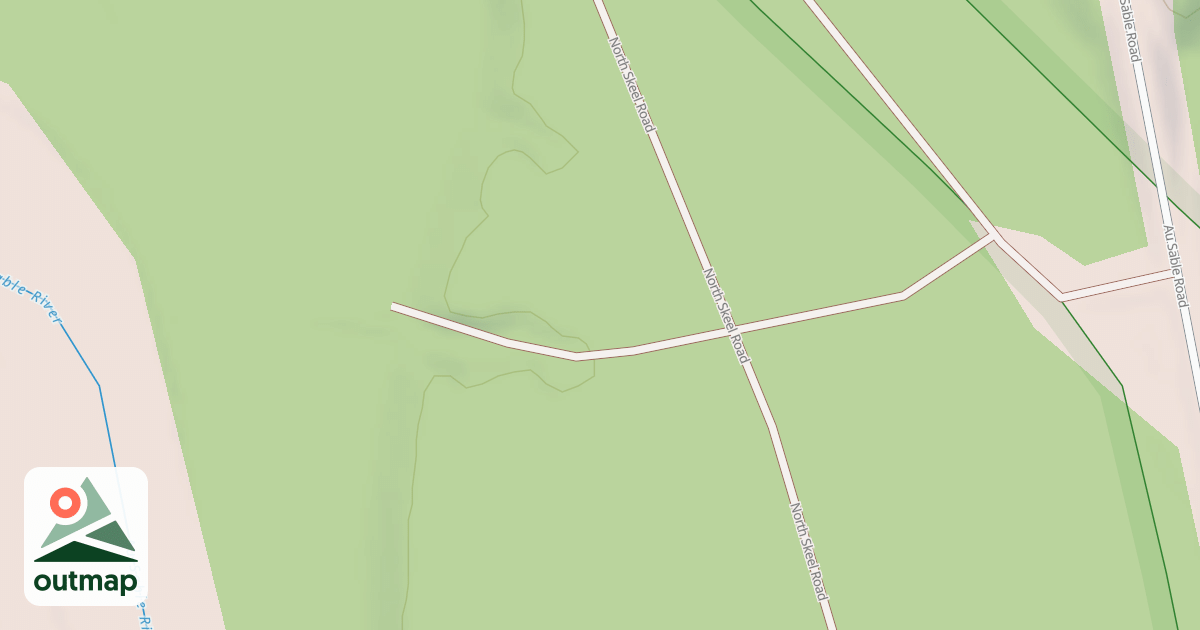 Map of AU SABLE RIVER CAMPSITE 4