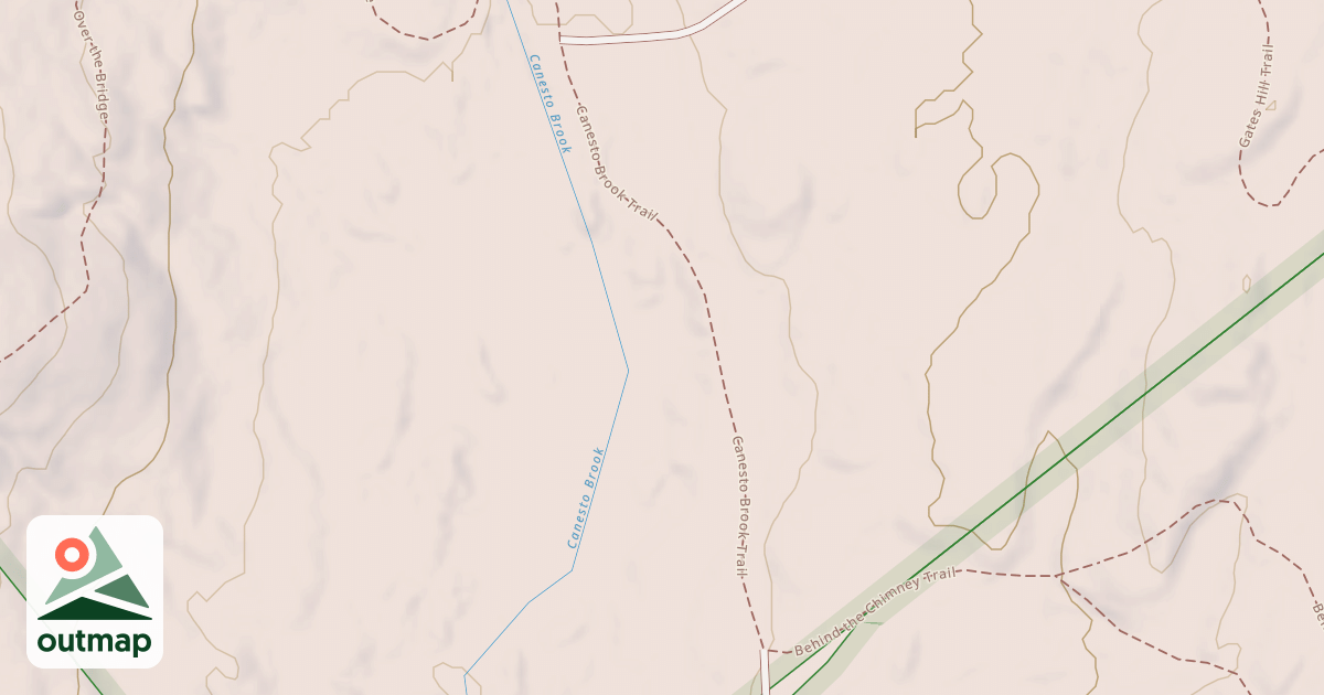 Map of Canesto Brook Trail