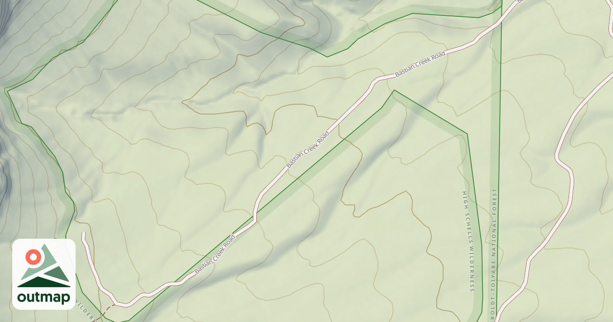Map of BASTIAN CREEK
