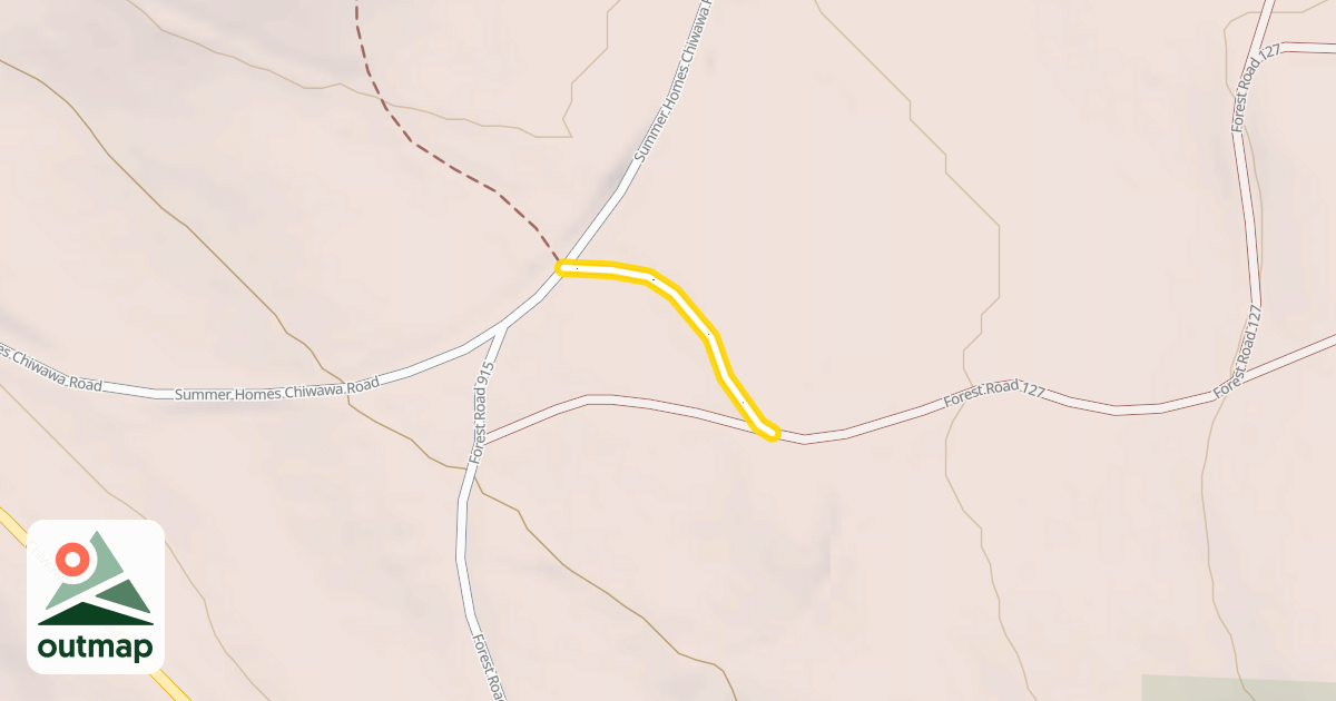 Map of Forest Road 127