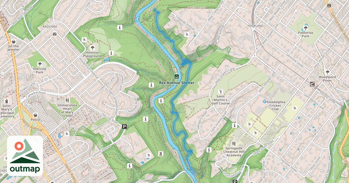 Map of White Trail