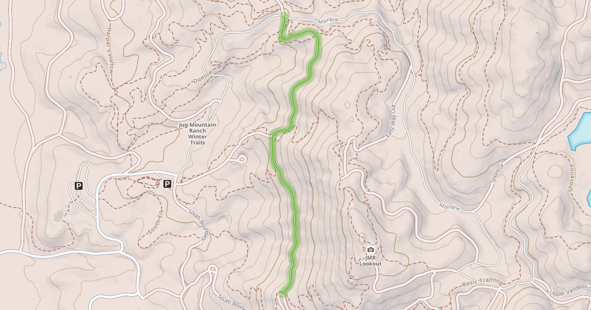 Map preview of Mid Mountain Doubletrack