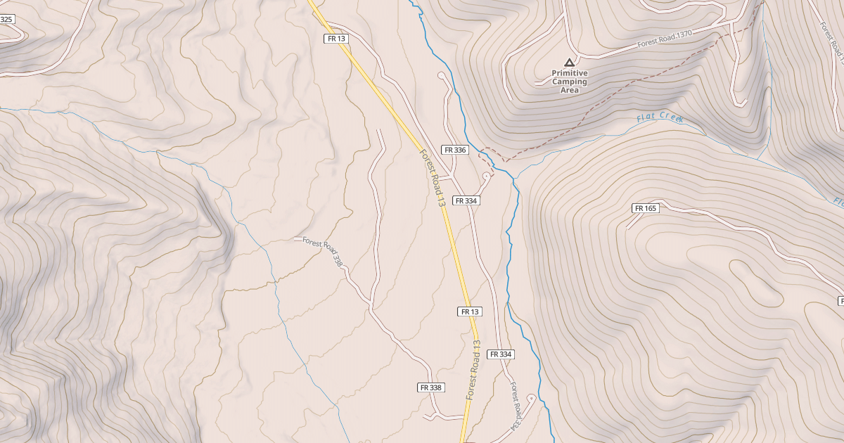 Map preview of USFS National Forest System Roads {A541F253-0151-497A-8BE1-24DDEA2E0778}
