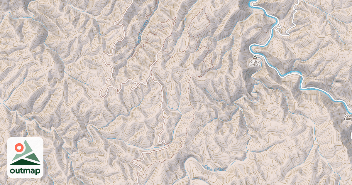 Map of TAVERN BRANCH SOUTH