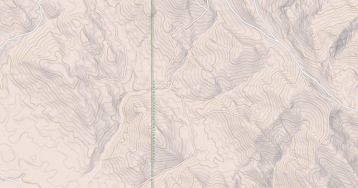 Map preview of SOUTH FORK LAVA CREEK