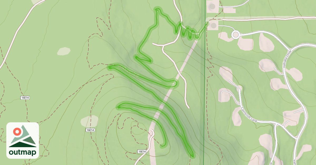 Map of Back-cut Trail