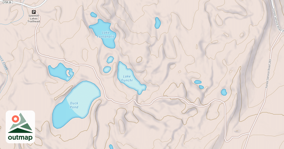 Map of DUCK POND