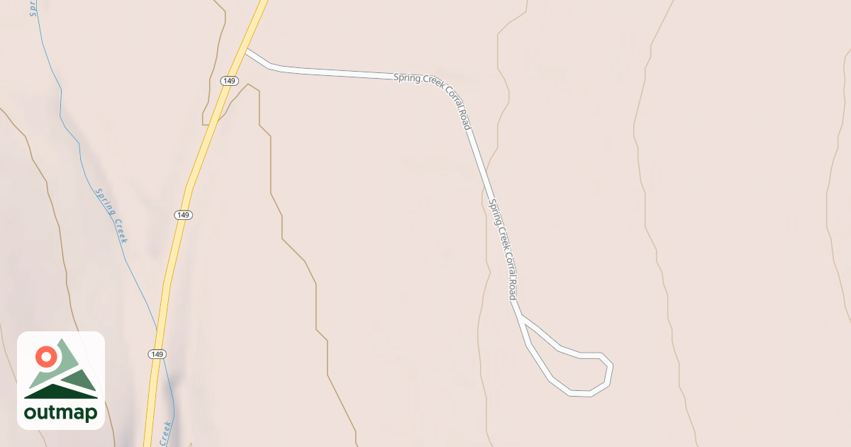 Map of SPRING CR CORRAL