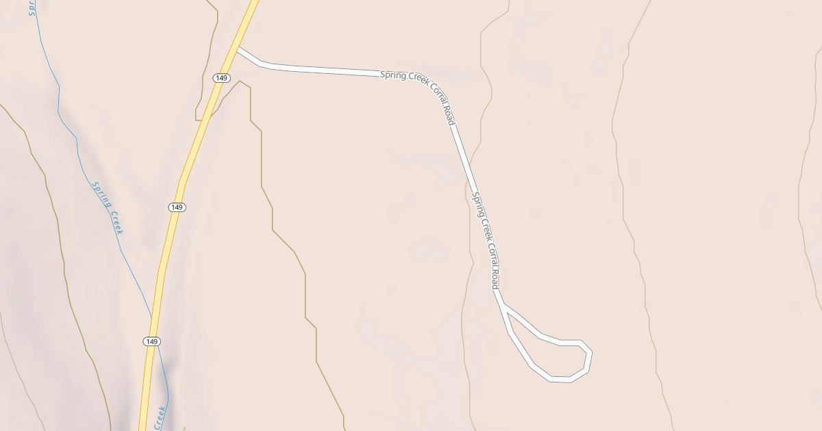 Map preview of SPRING CR CORRAL