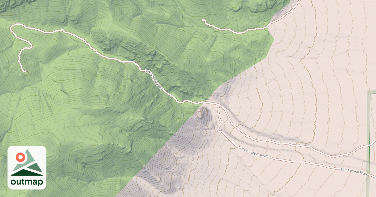 Map of JUNE CANYON