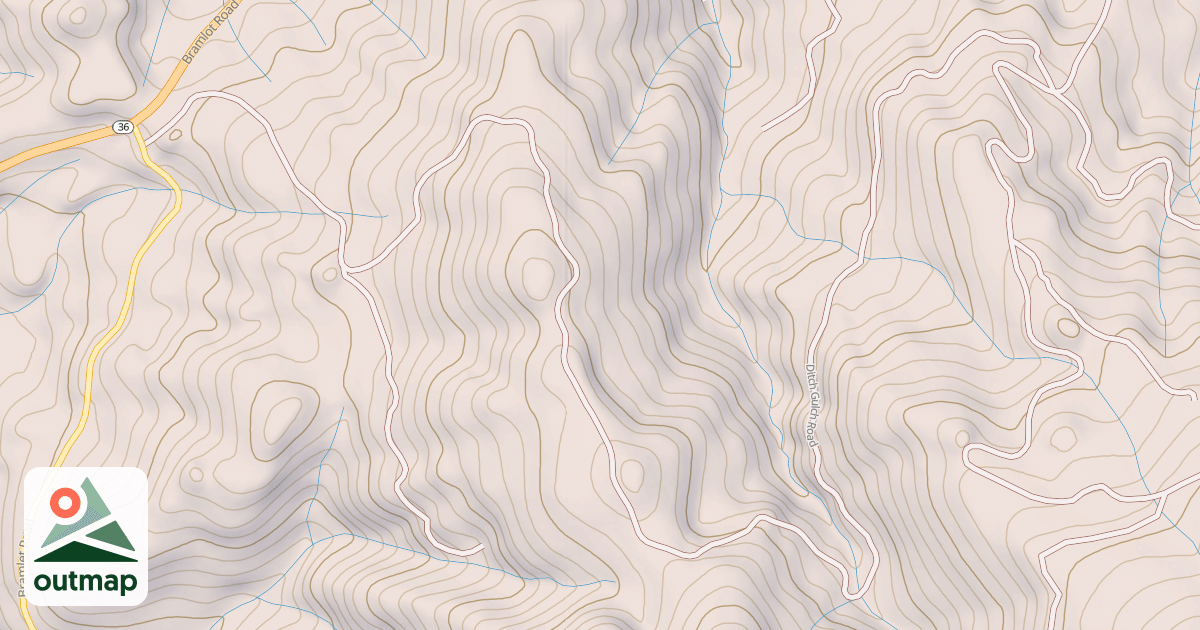 Map of DITCH GULCH