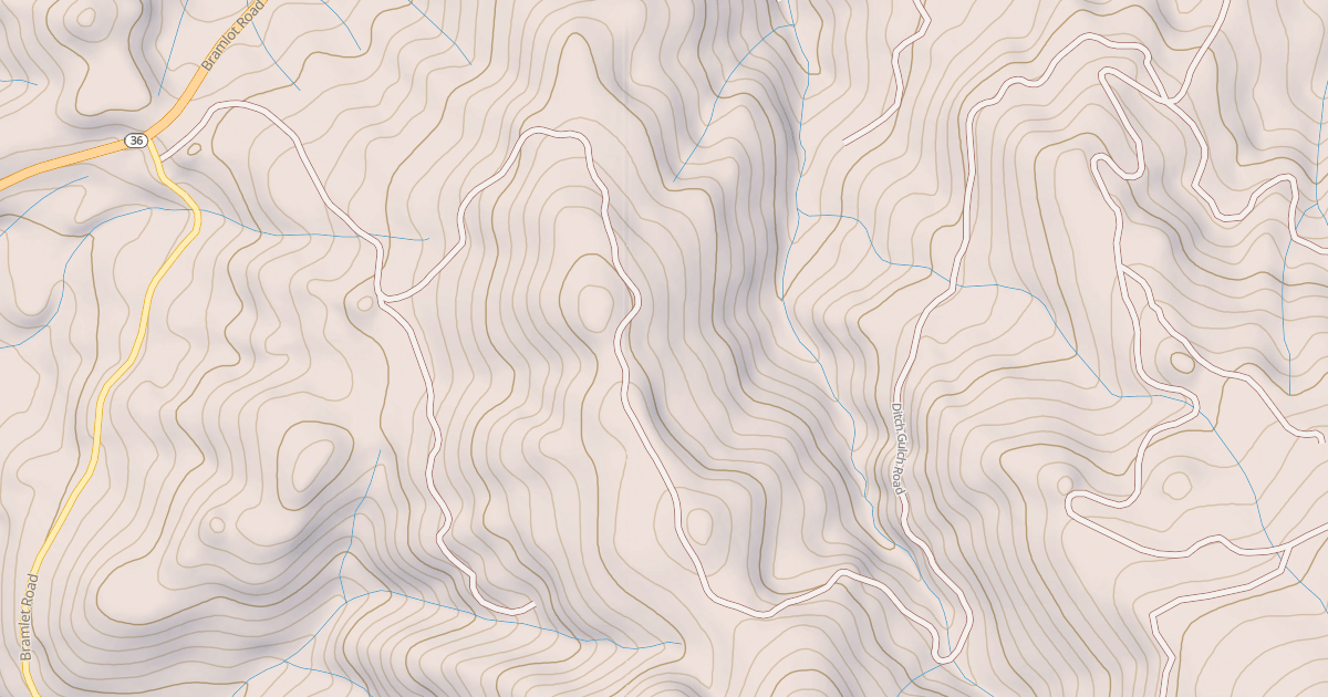 Map preview of DITCH GULCH