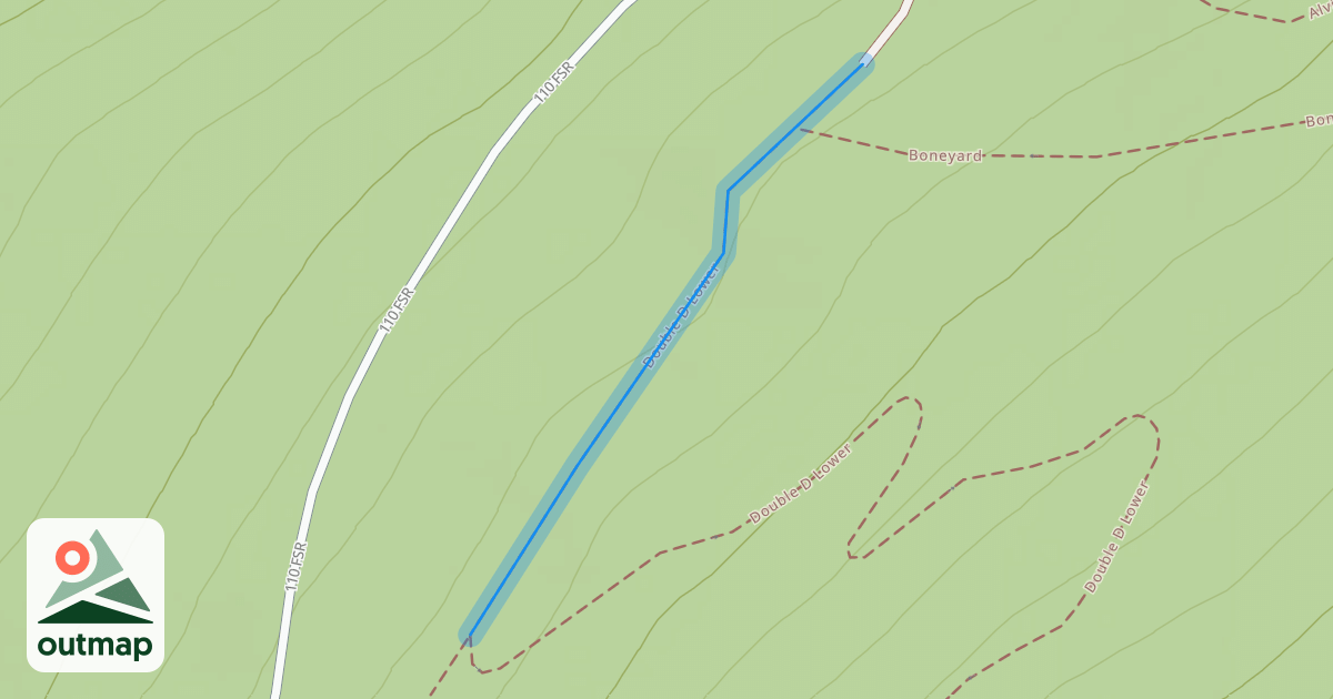 Map of Double D Lower