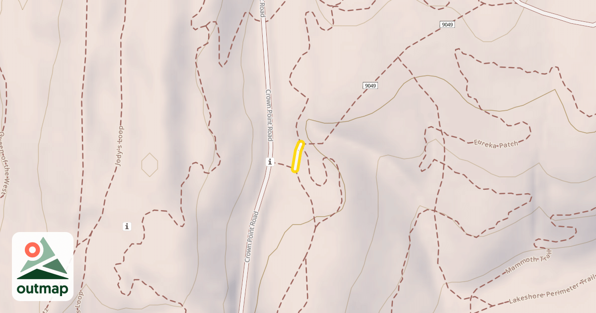 Map of Buzz Saw East Trail