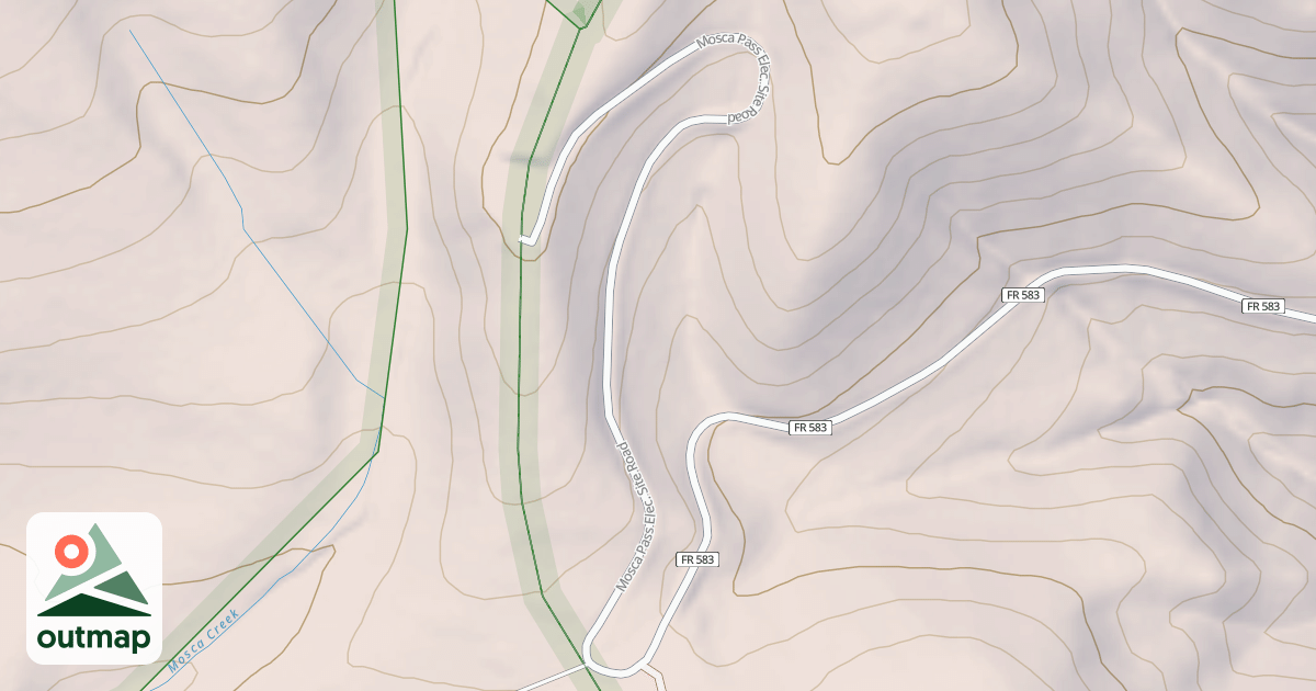 Map of MOSCA PASS ELEC. SITE