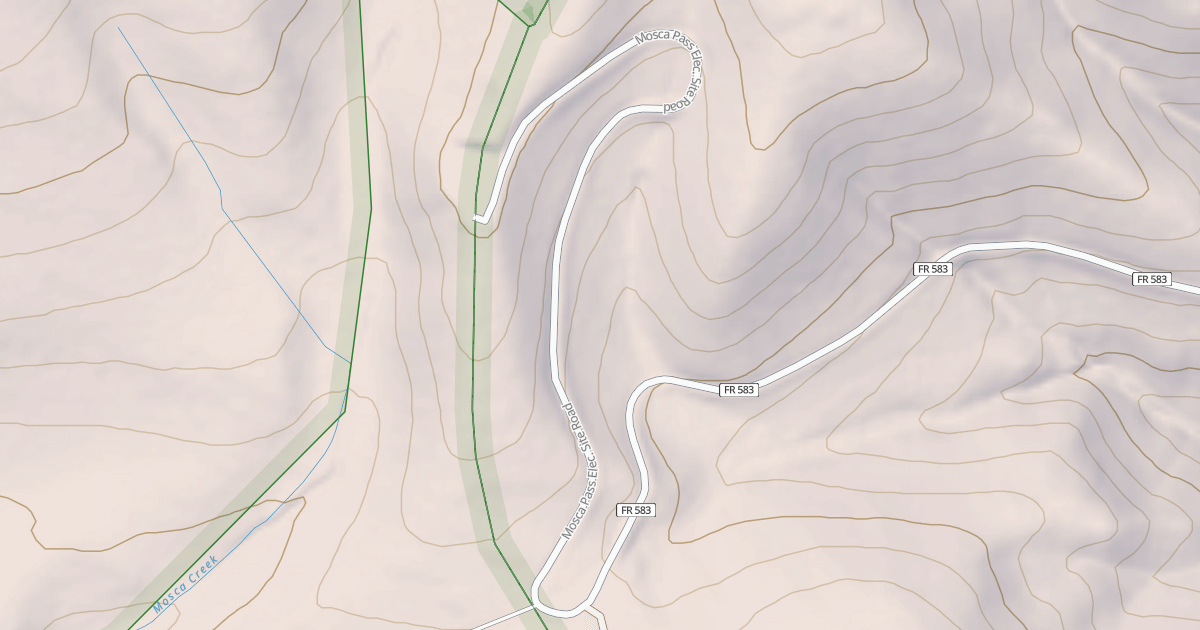 Map preview of MOSCA PASS ELEC. SITE