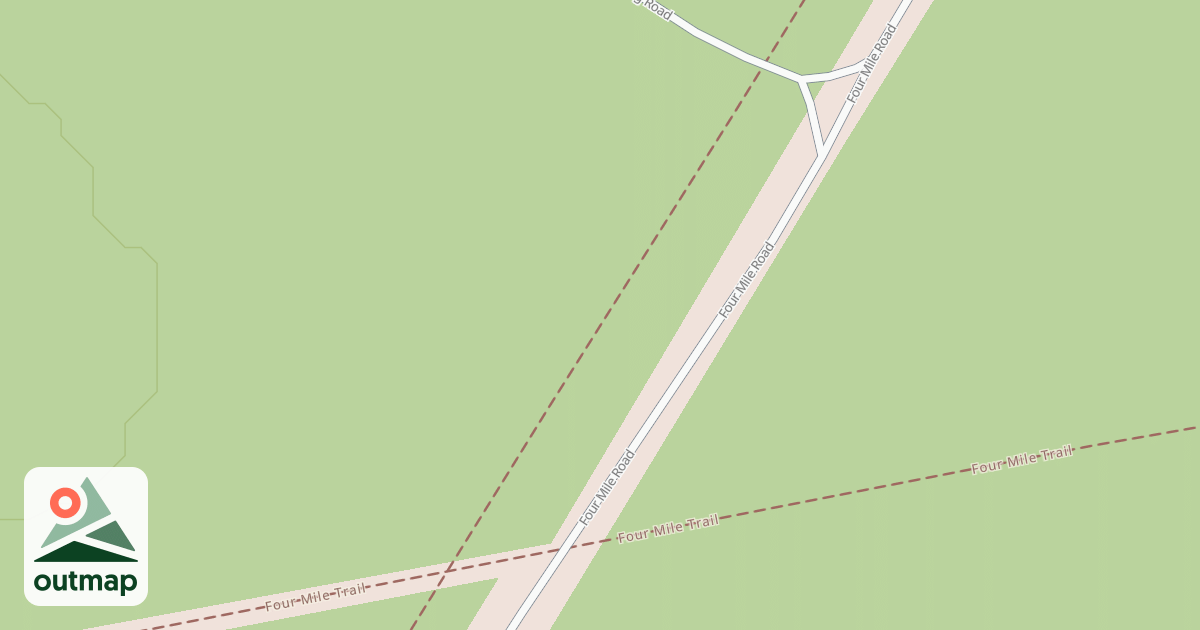 Map of S.B. Elliott State Park Snowmobile Trails