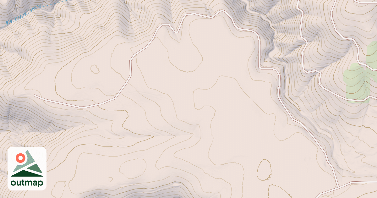 Map of BIG GRIZZLY CANYON