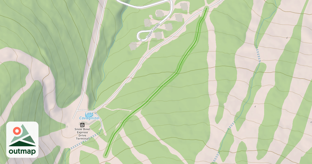 Map of Flukey's Run