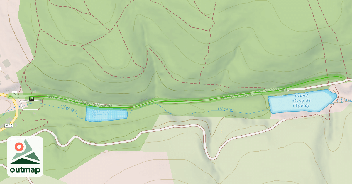 Map of Sentier botanique (Sentier de découverte)