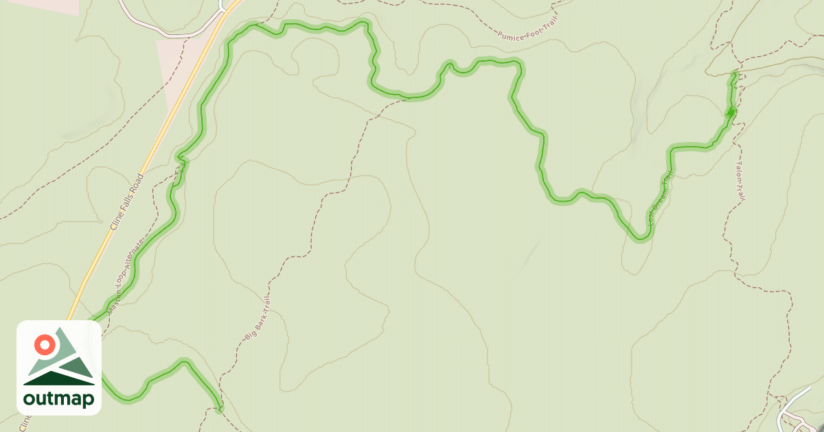 Map of Lost Dream Trail
