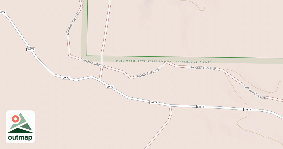 Map of Kalkaska Trail