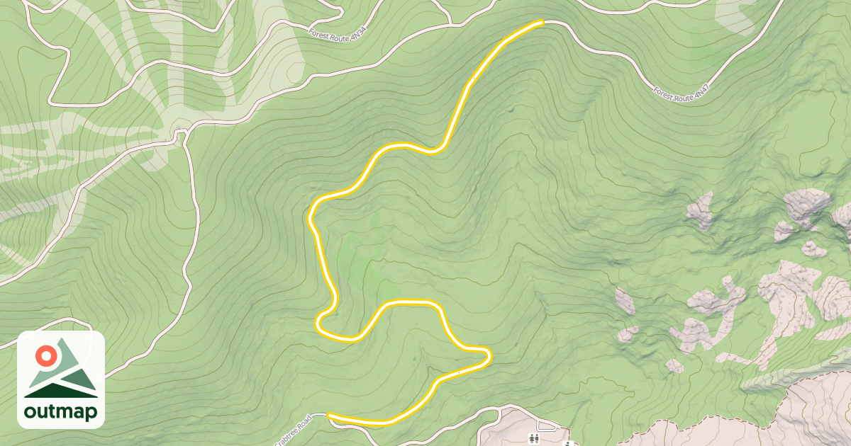 Map of Forest Route 4N47