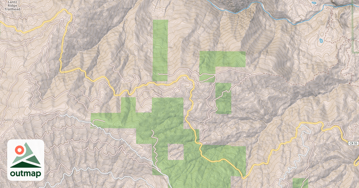 Map of PASKENTA-MENDOCINO PASS